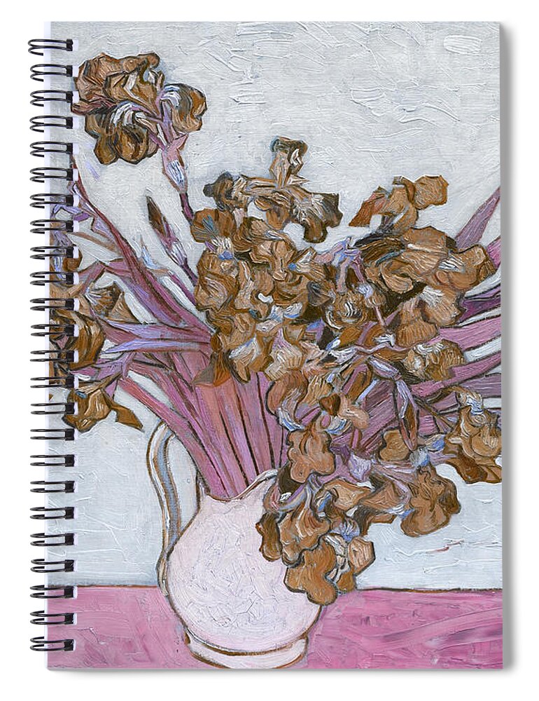 Post Modern Spiral Notebook featuring the digital art Rustic 8 van Gogh by David Bridburg