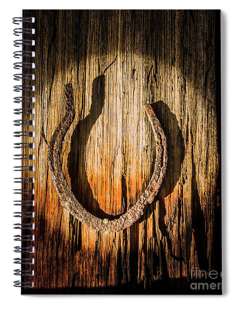 Symbol Spiral Notebook featuring the photograph Rustic country charm by Jorgo Photography