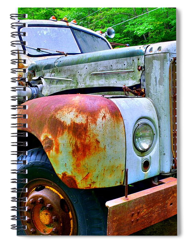Rusty Old Truck Spiral Notebook featuring the photograph Rusty Old Truck by Lisa Wooten
