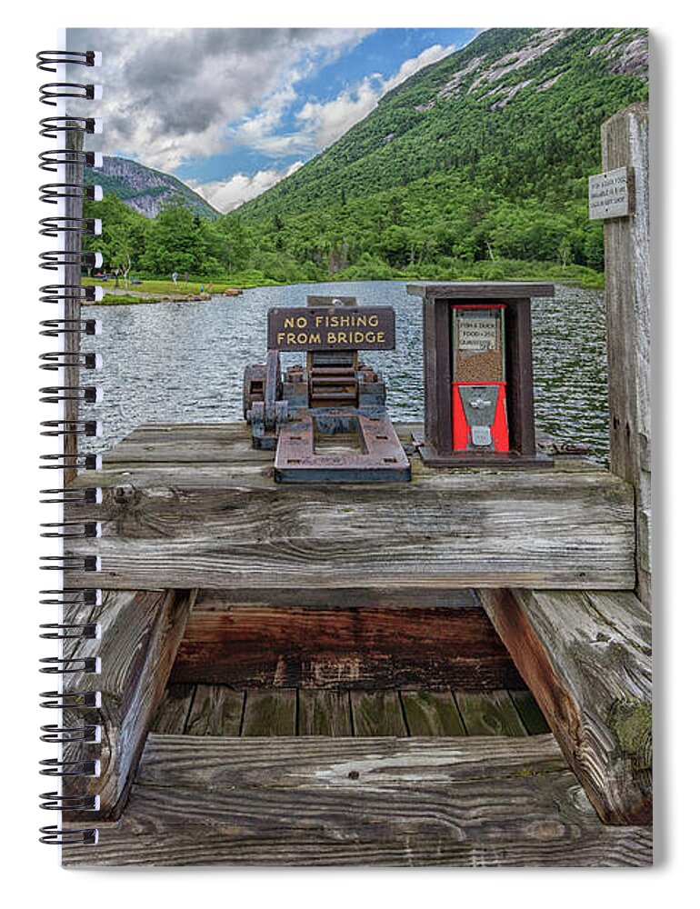 Saco River At Willey Pond Spiral Notebook featuring the photograph Saco River at Willey Pond by Brian MacLean