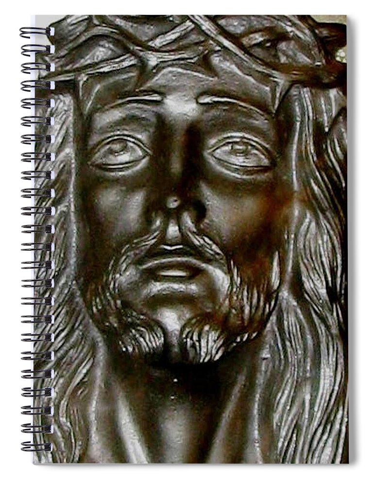 Christ Spiral Notebook featuring the photograph Sacrifice by Maria Urso