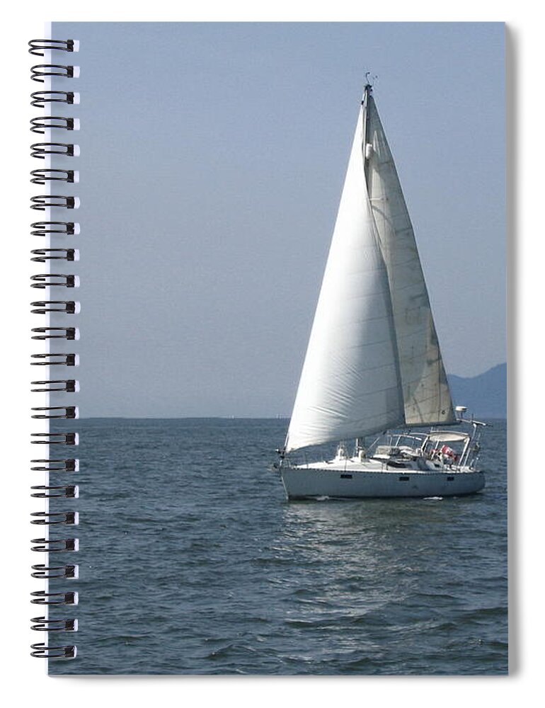 Sail Spiral Notebook featuring the photograph Sailing Away by Vivian Martin