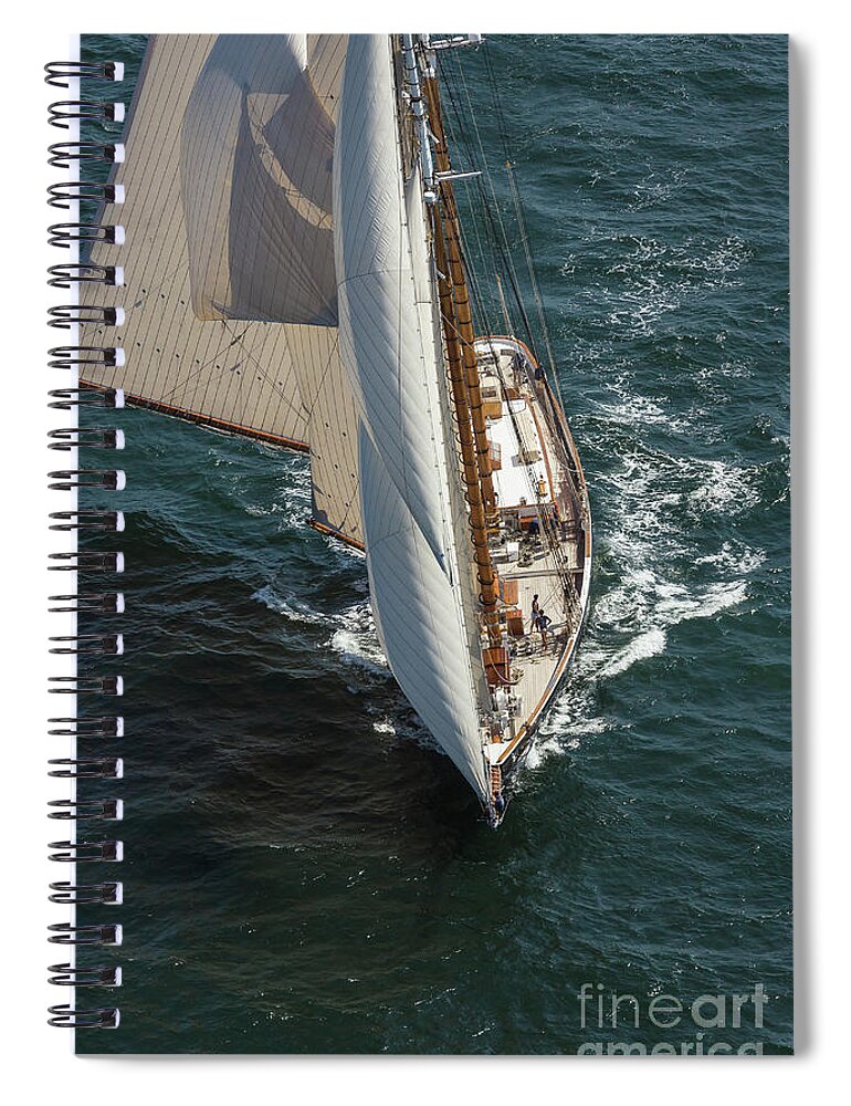 Boating Spiral Notebook featuring the photograph Under Full Sail by JBK Photo Art