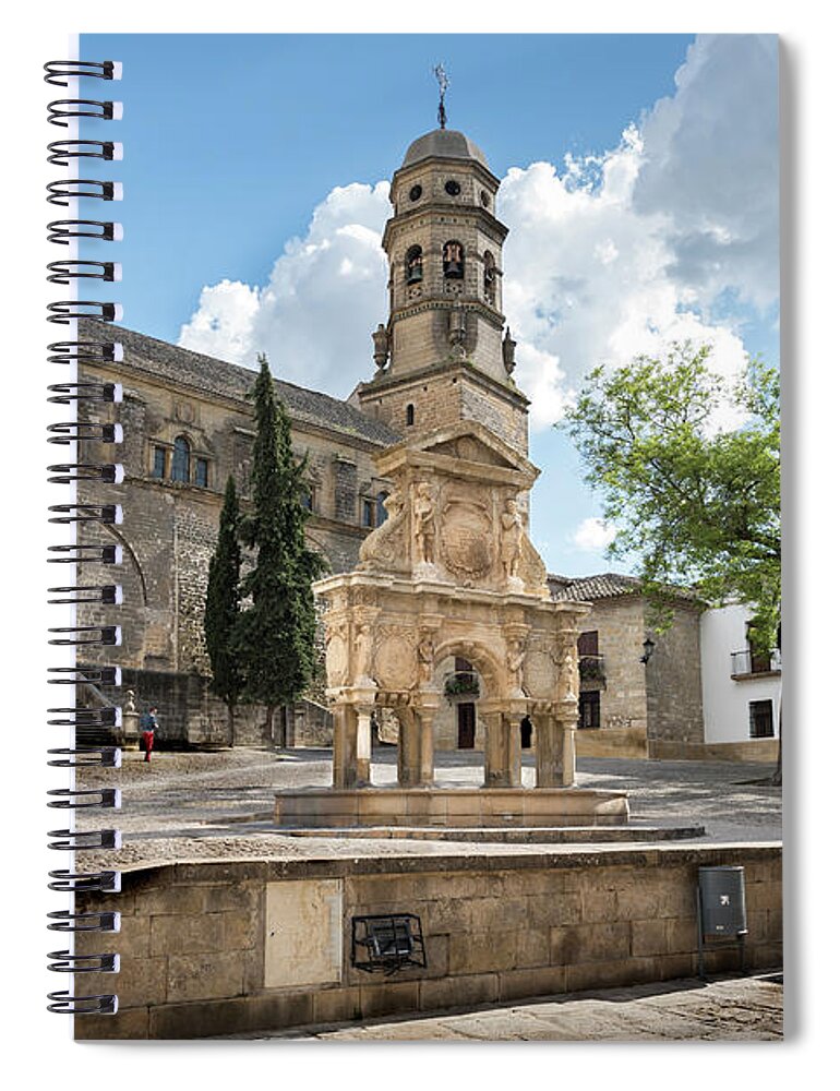 Baeza Spiral Notebook featuring the photograph Saint Mary Square in Baeza by RicardMN Photography