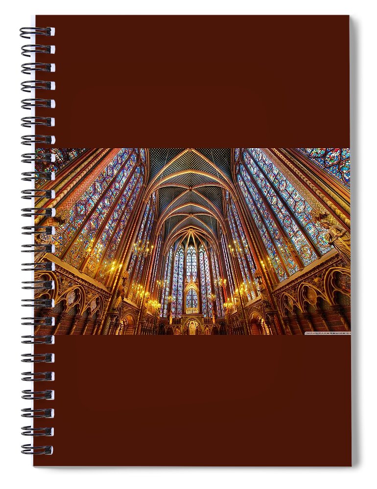 Sainte-chapelle Spiral Notebook featuring the photograph Sainte-chapelle by Jackie Russo