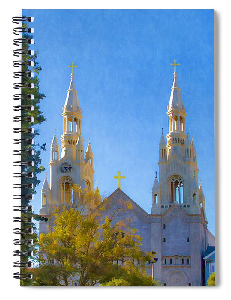 Bonnie Follett Spiral Notebook featuring the photograph Saints Peter and Paul Church by Bonnie Follett