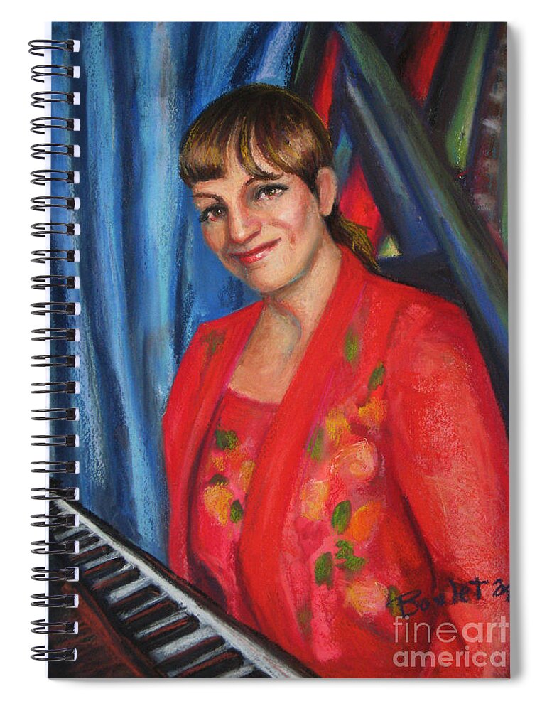 Musician Spiral Notebook featuring the painting Sally Ann by Beverly Boulet
