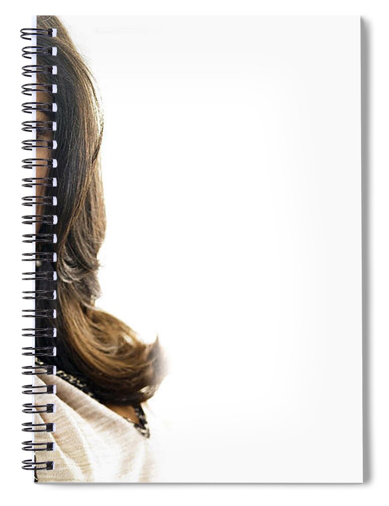Salma Hayek Spiral Notebook featuring the photograph Salma Hayek by Jackie Russo