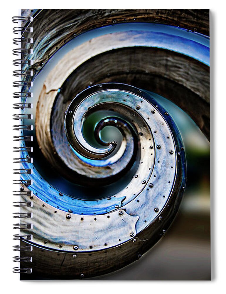 Junk Spiral Notebook featuring the photograph Salmon Waves 2 by Pelo Blanco Photo