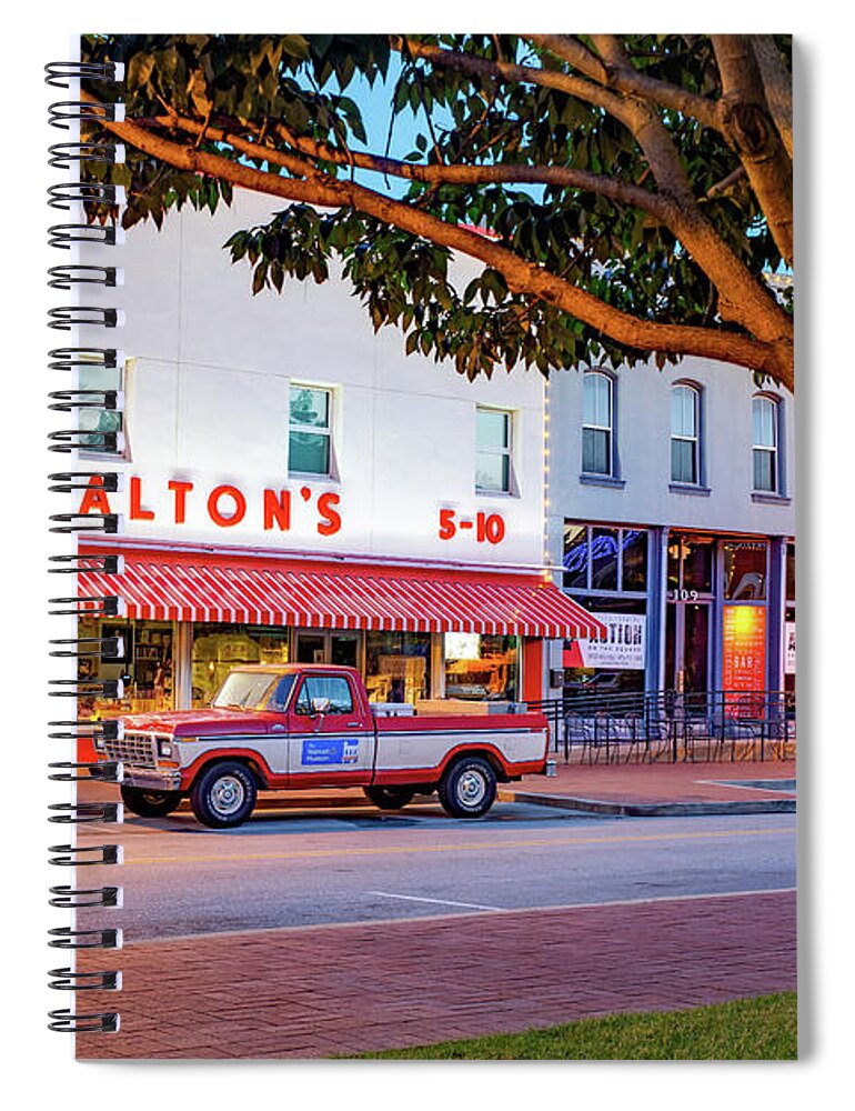 America Spiral Notebook featuring the photograph Historic Wheels Of Commerce - A Bentonville Arkansas Legacy by Gregory Ballos