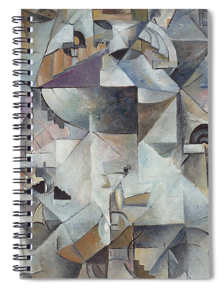Malevich Spiral Notebook featuring the painting Samovar by Kazimir Malevich