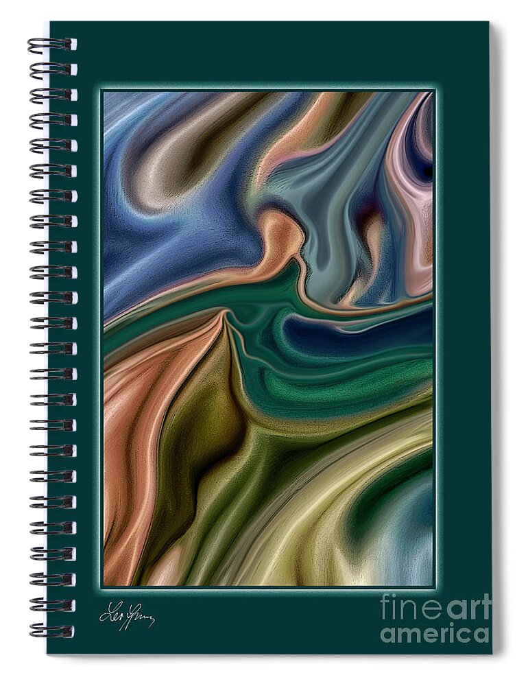 Sample Spiral Notebook featuring the digital art Sample Of Answer To A Complex Problem by Leo Symon