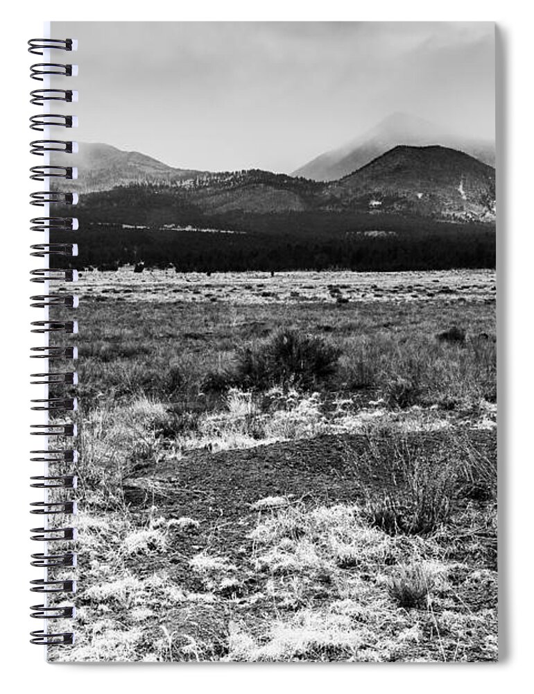 Arizona Spiral Notebook featuring the photograph San Francisco Mountains 2 by Ben Graham