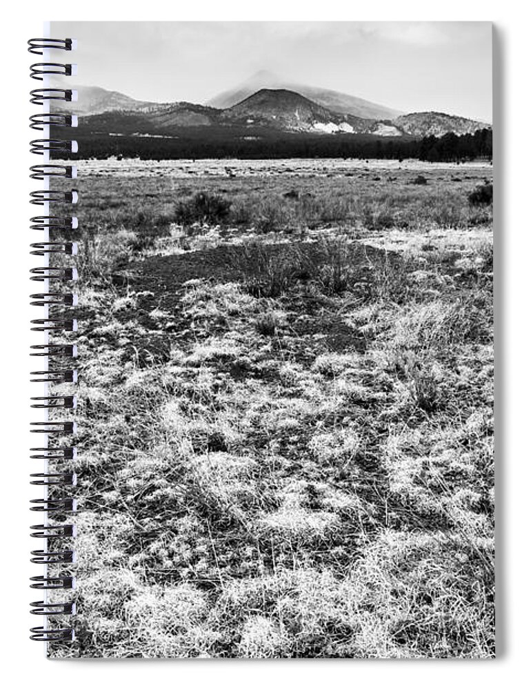 San Francisco Mountains Spiral Notebook featuring the photograph San Francisco Mountains Arizona by Ben Graham