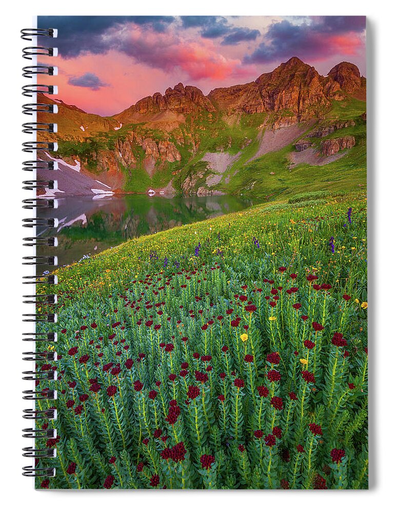 Mountains Spiral Notebook featuring the photograph San Juan Sunrise by Darren White