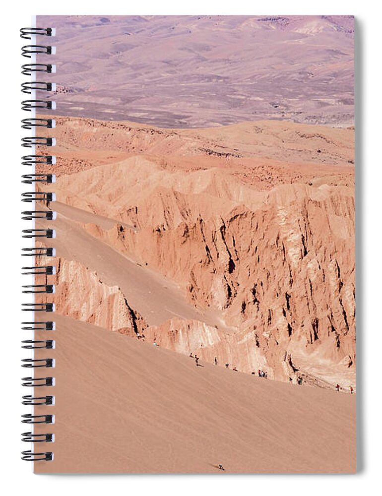 Atacama Spiral Notebook featuring the photograph Sand Surfers by Kent Nancollas