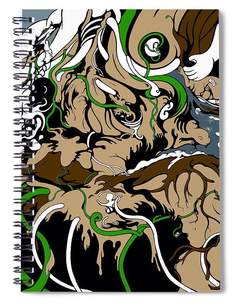 Female Spiral Notebook featuring the digital art Sandbox by Craig Tilley