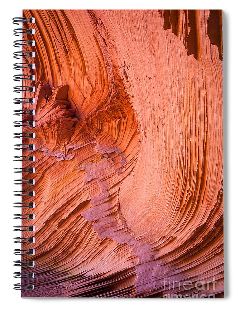 America Spiral Notebook featuring the photograph Sandstone Cosmos by Inge Johnsson