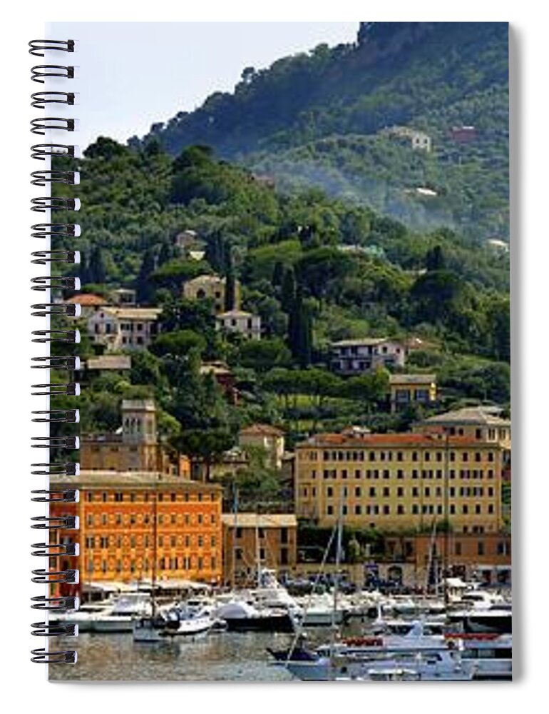 Santa Margherita Ligure Spiral Notebook featuring the photograph Santa Margherita Ligure by Corinne Rhode