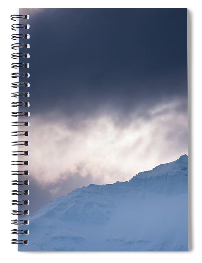 Iceland Spiral Notebook featuring the photograph Savage Mountain by Geoff Smith