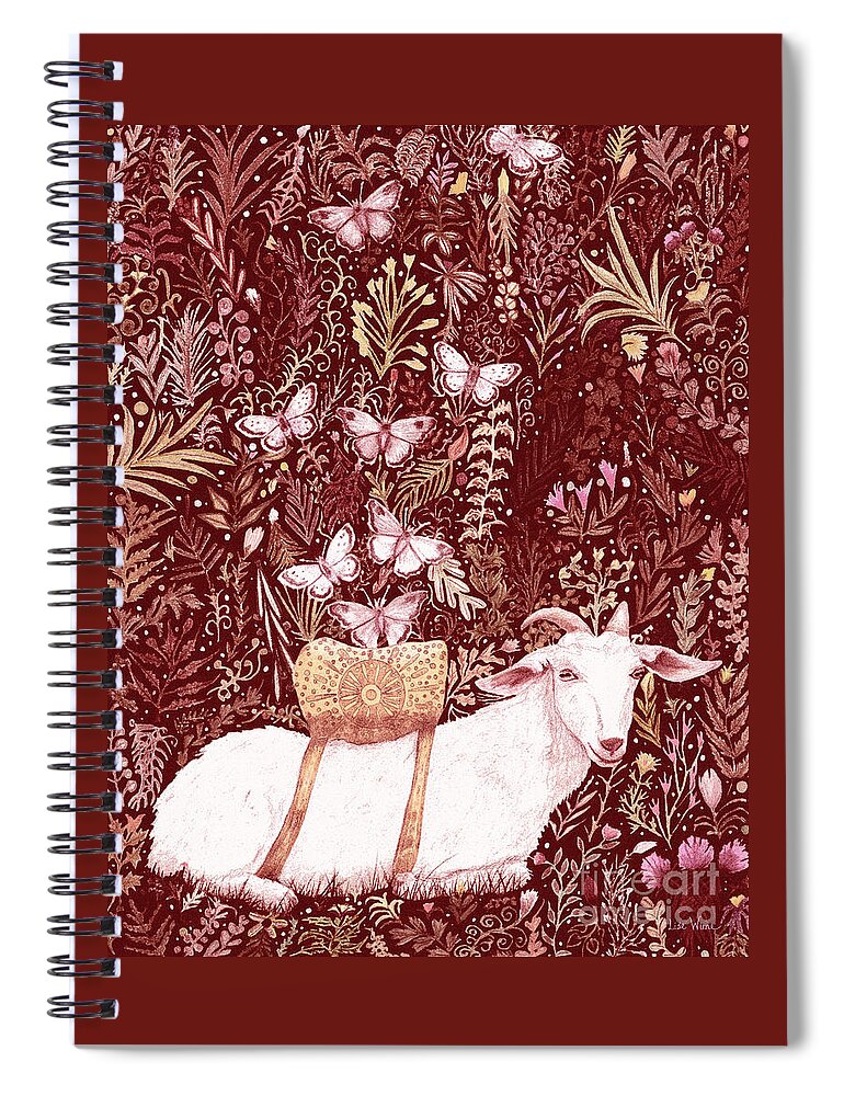 Lise Winne Spiral Notebook featuring the digital art Scapegoat Healing Tapestry Print by Lise Winne