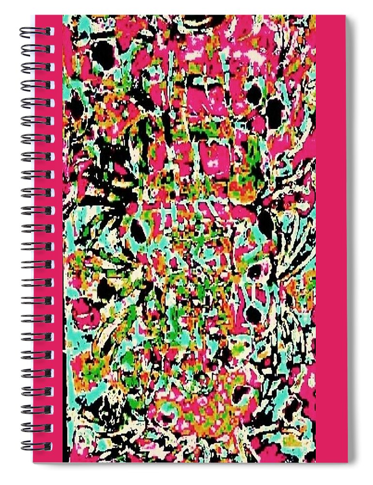 Scattered Spiral Notebook featuring the pastel Scattered 3 by Brenae Cochran