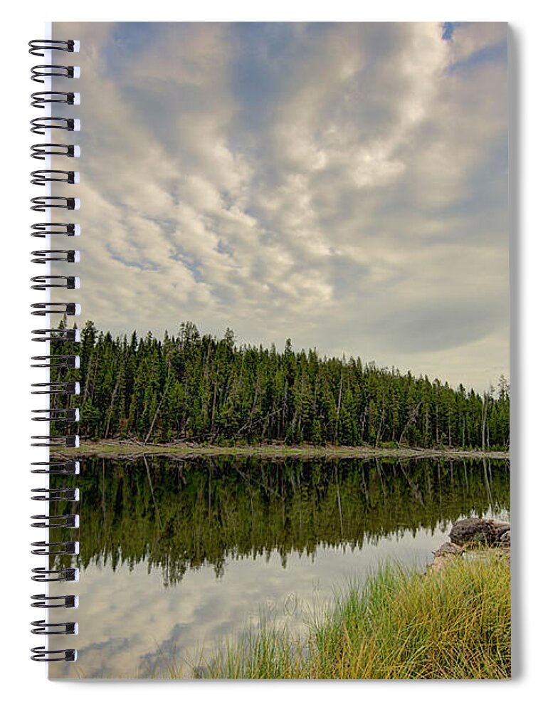 Scaup Lake Spiral Notebook featuring the photograph Scaup Lake by Mark Harrington