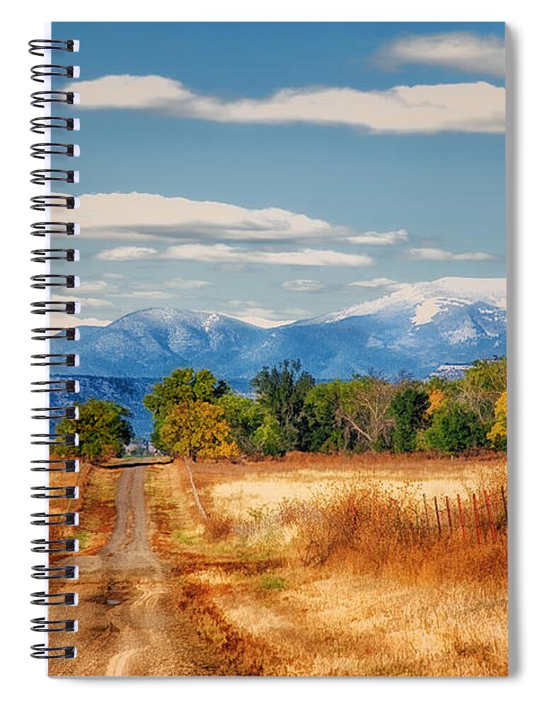 Scenic Maxwell National Wildlife Refuge Spiral Notebook featuring the photograph Scenic Maxwell National Wildlife Refuge by Priscilla Burgers