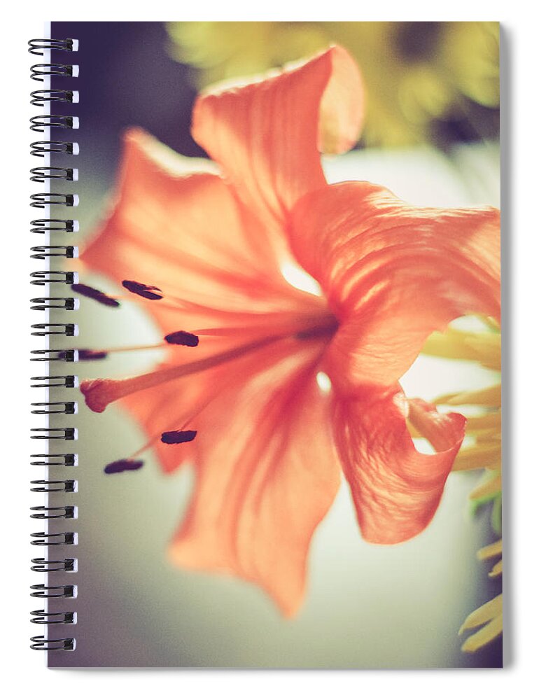 Orange Spiral Notebook featuring the photograph Scent of Spring by Viviana Nadowski