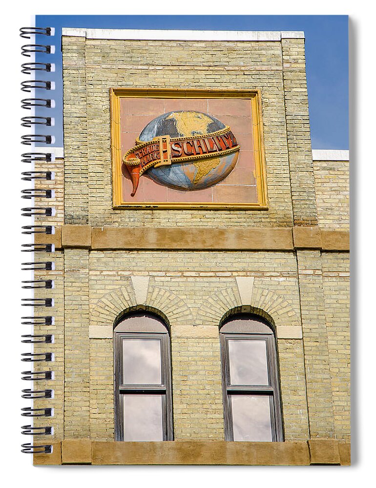 Schlitz Brewing Company Spiral Notebook featuring the photograph Schlitz Brewing Company 3 by Susan McMenamin