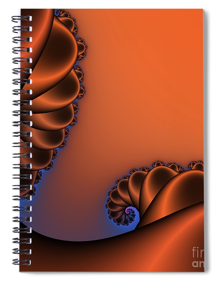 Chocolate Spiral Notebook featuring the digital art Schokolade 226 by Rolf Bertram