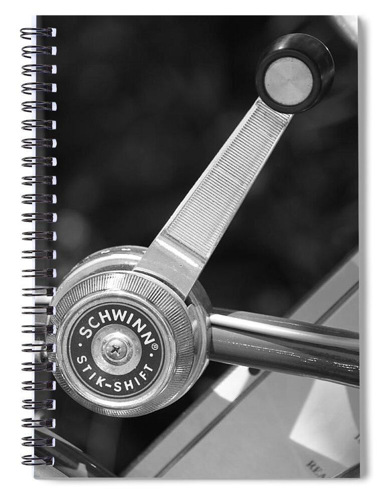 Schwinn Spiral Notebook featuring the photograph Schwinn Stik-Shift by Lauri Novak