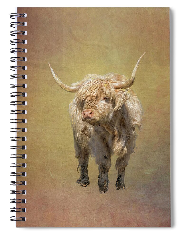 Harrisville New Hampshire. New England Mill Town Spiral Notebook featuring the photograph Scottish Highlander by Tom Singleton