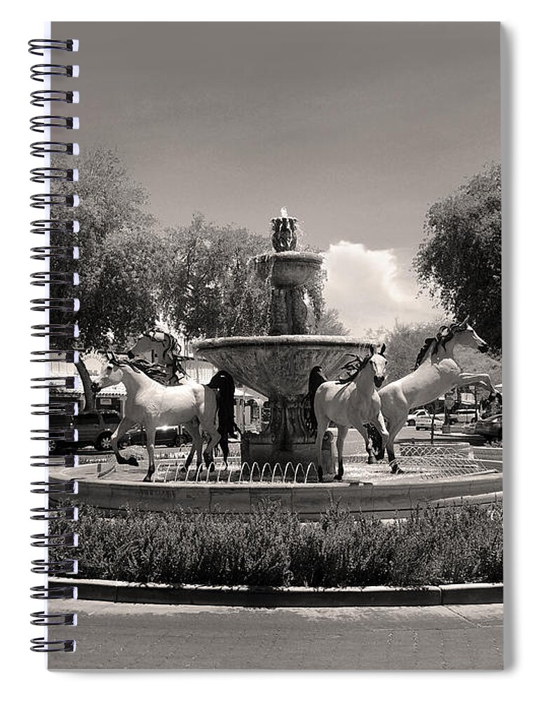 Bronze Spiral Notebook featuring the photograph Scottsdale Spirit by Gordon Beck