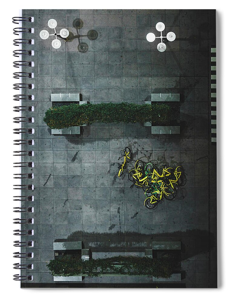 Scrap Spiral Notebook featuring the photograph Scrap Metal by Peter Hull