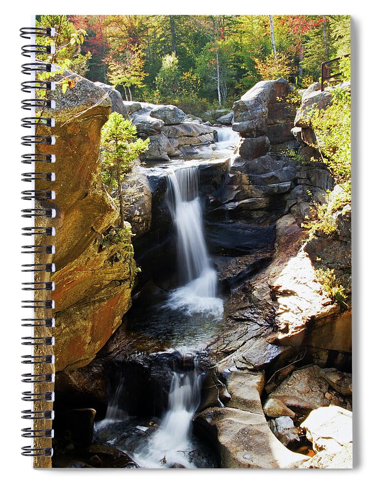 Landscape Spiral Notebook featuring the photograph Screw Auger Falls by Brett Pelletier