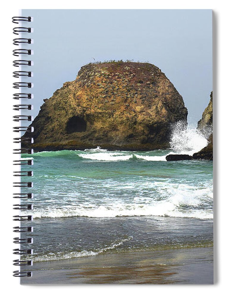 Sea Cliffs Spiral Notebook featuring the photograph Sea Cliffs by Frank Wilson