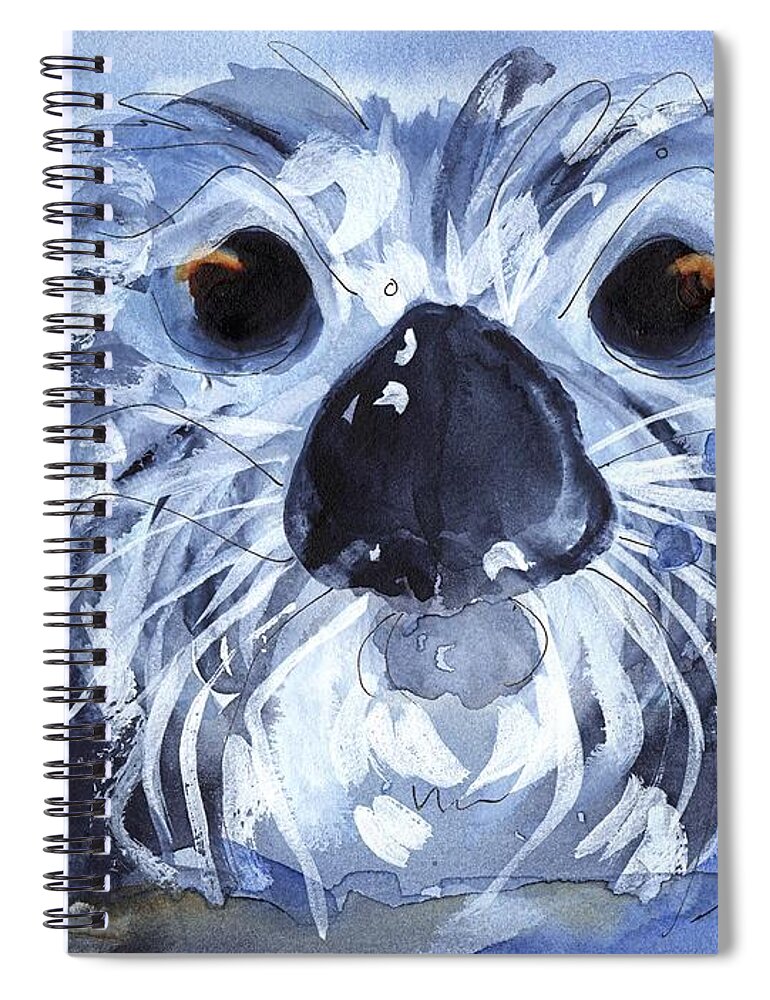 Sea Otter Spiral Notebook featuring the painting Sea Otter by Dawn Derman