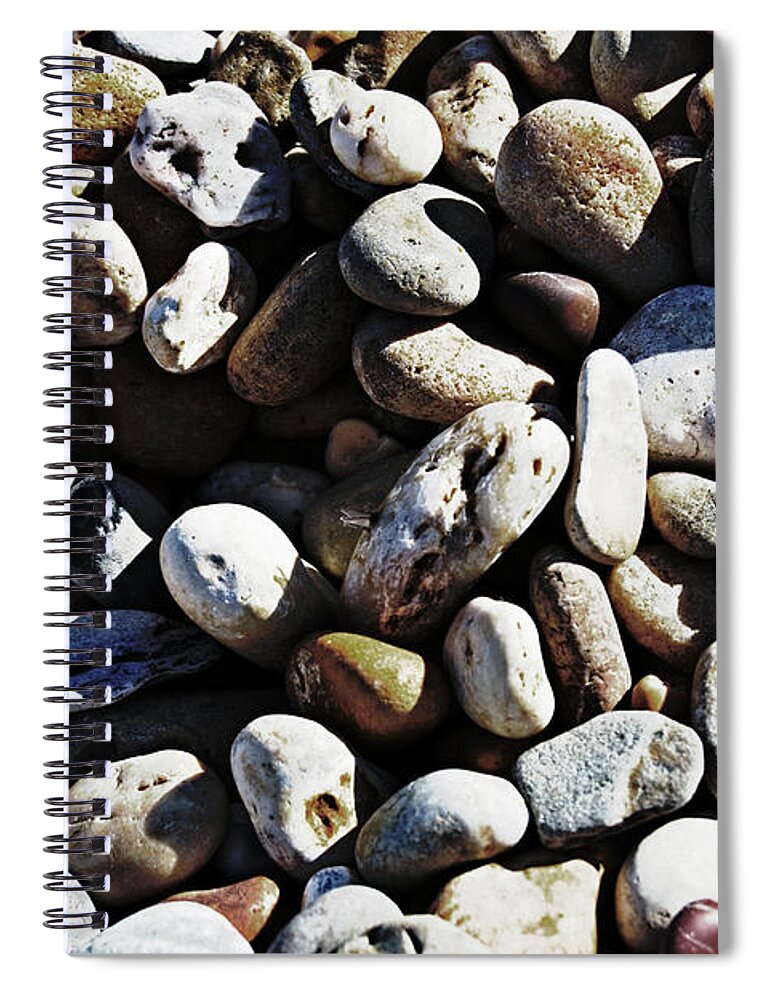 Sea Spiral Notebook featuring the photograph Sea The Stones by Tinto Designs
