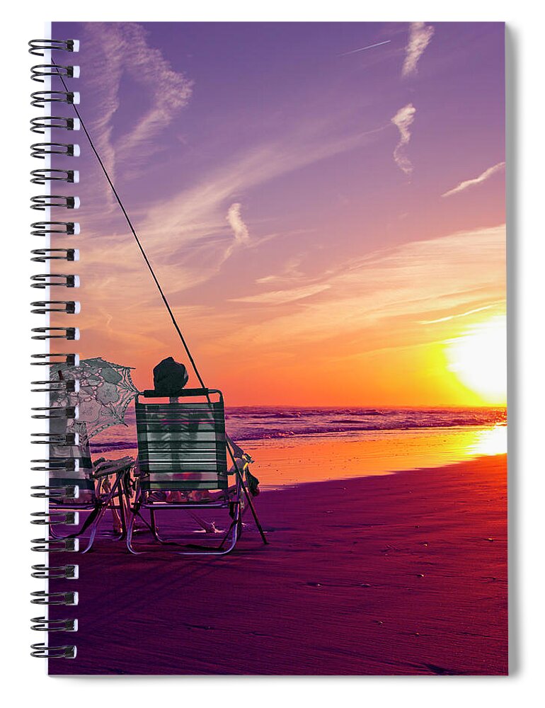 Topsail Spiral Notebook featuring the photograph Sea Through by Betsy Knapp