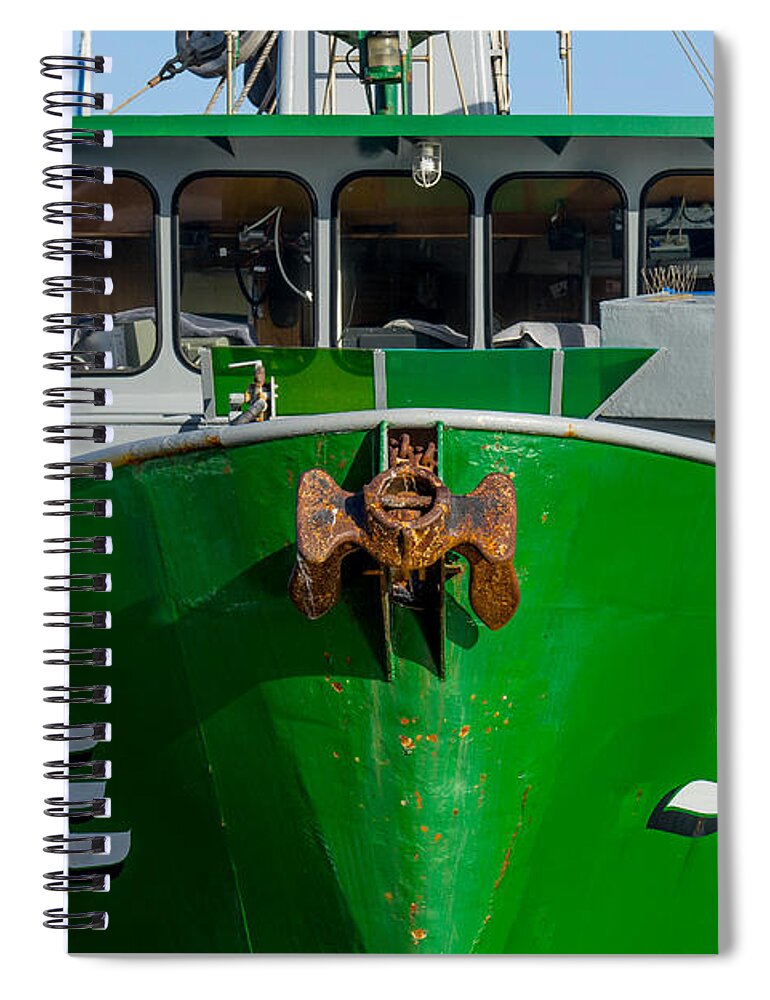 Boats Spiral Notebook featuring the photograph Sea Wave by Derek Dean