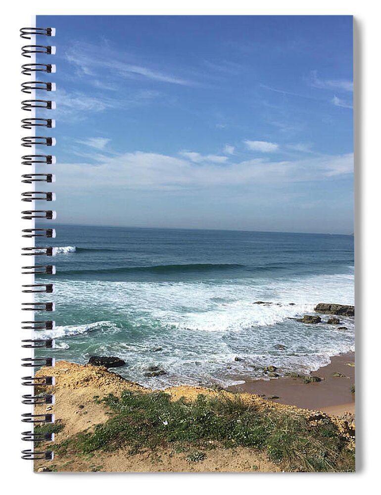 Seascape Spiral Notebook featuring the photograph Seascape - Portugal #1 by Susan Grunin