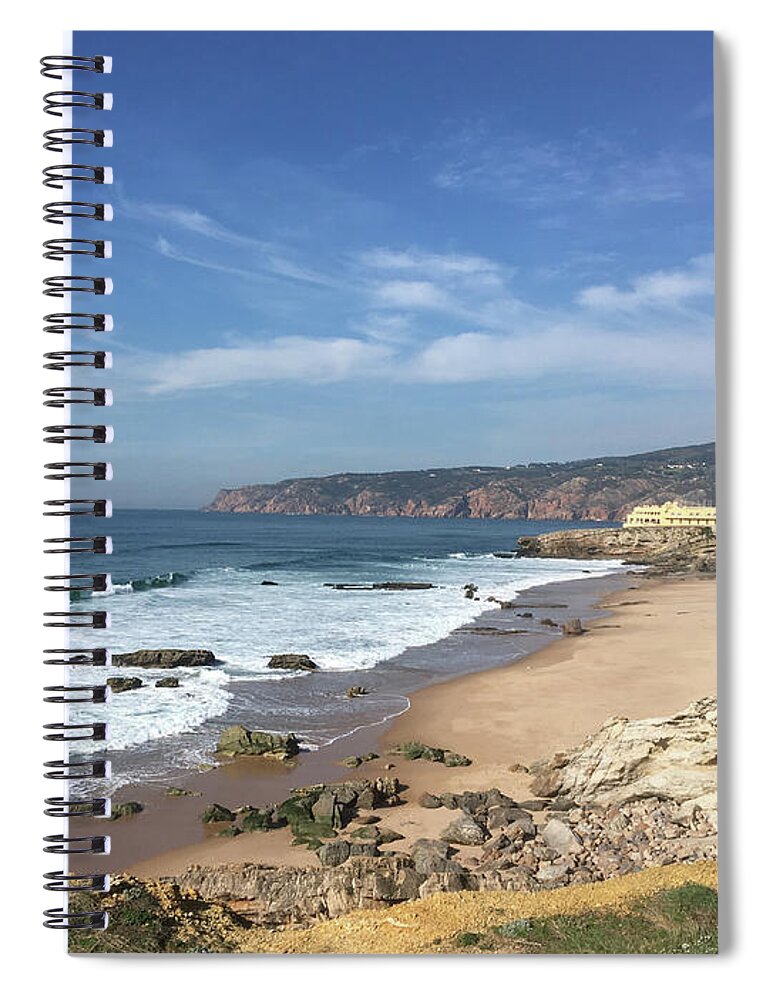 Seascape Spiral Notebook featuring the photograph Seascape Portugal #2 by Susan Grunin