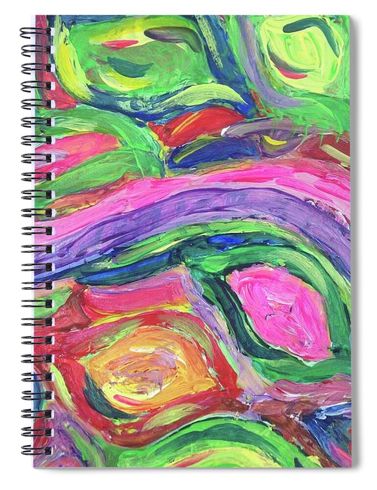 Seashells Spiral Notebook featuring the painting Seashells by Sarahleah Hankes