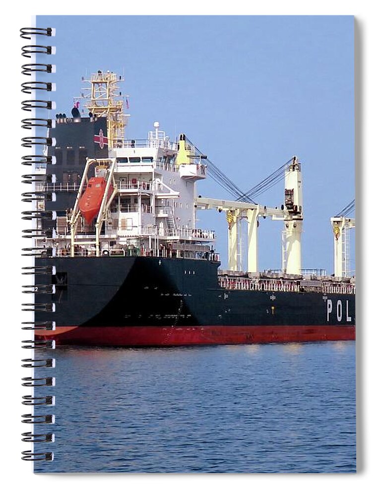  Spiral Notebook featuring the photograph Seaway Traffic by Dennis McCarthy