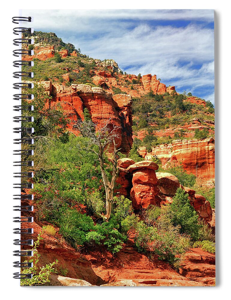 Landscape Spiral Notebook featuring the photograph Sedona I by Ron Cline