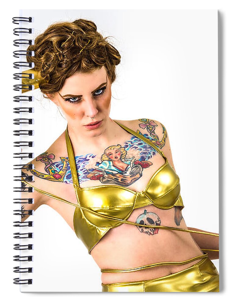 People Spiral Notebook featuring the photograph Self-inflicted by Rikk Flohr