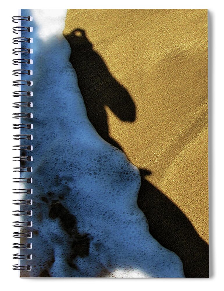 Shadow Spiral Notebook featuring the photograph Self-Portrait No. 1 by Kathy Corday