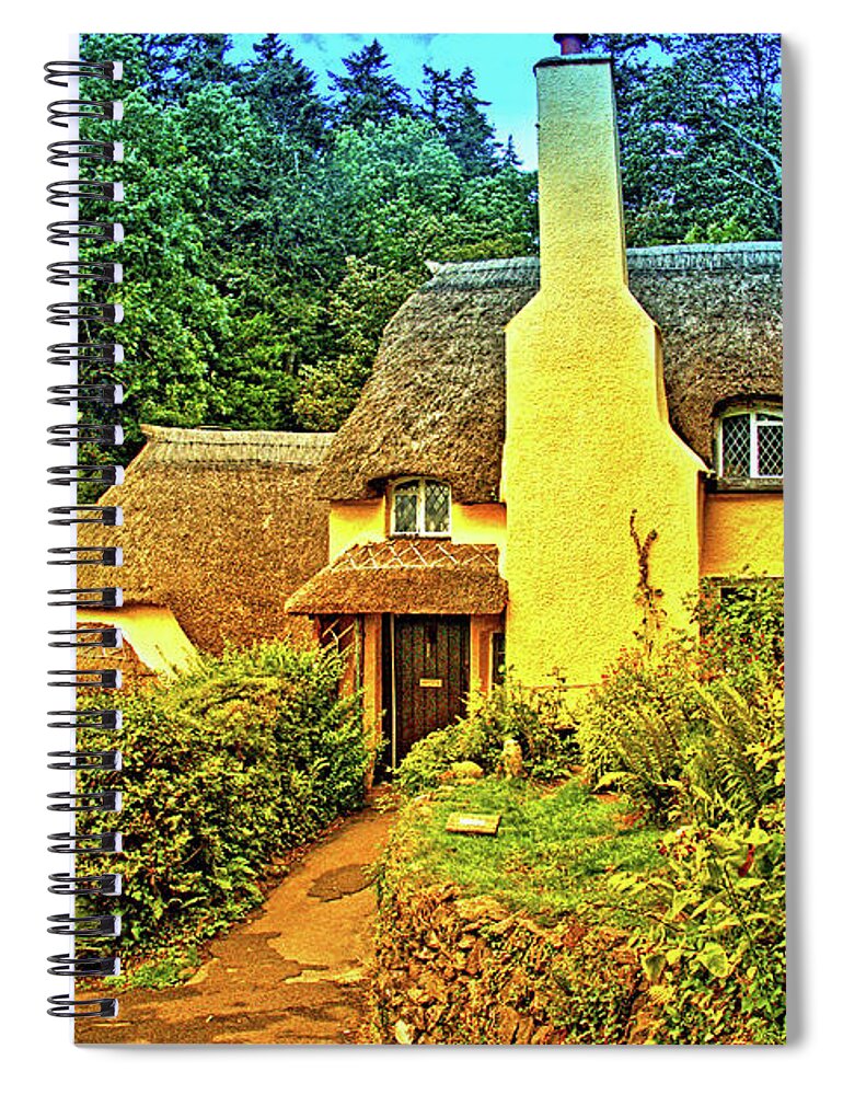 Places Spiral Notebook featuring the photograph SelworthyHouse by Richard Denyer