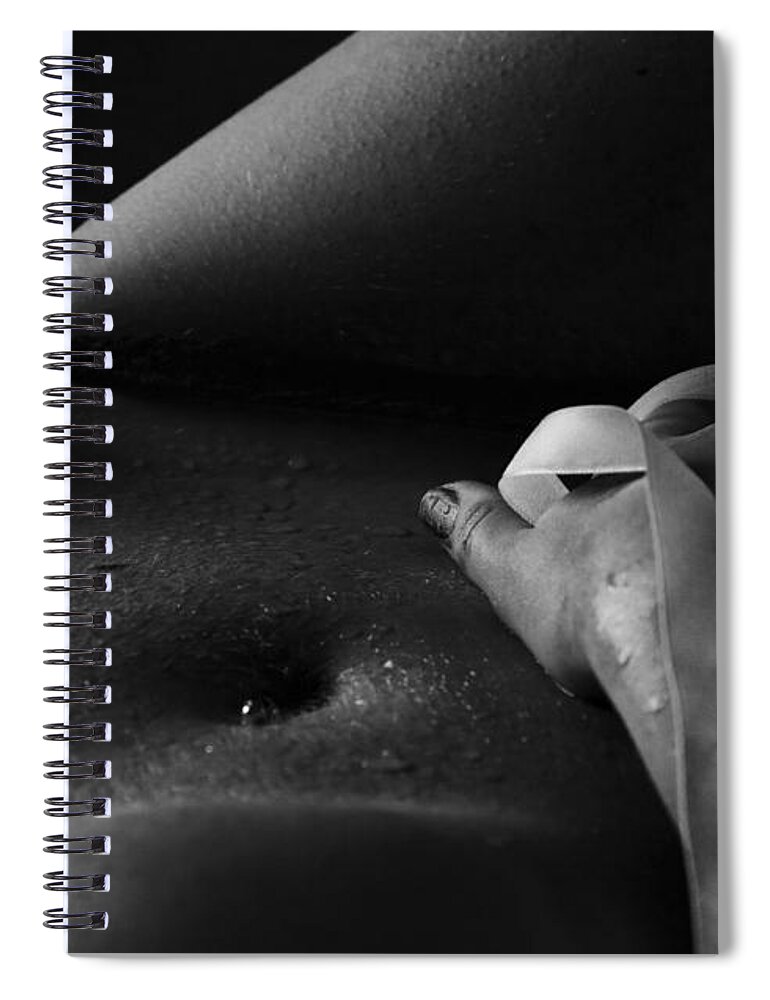 Nude Spiral Notebook featuring the photograph Sensuality by Vitaly Vachrushev